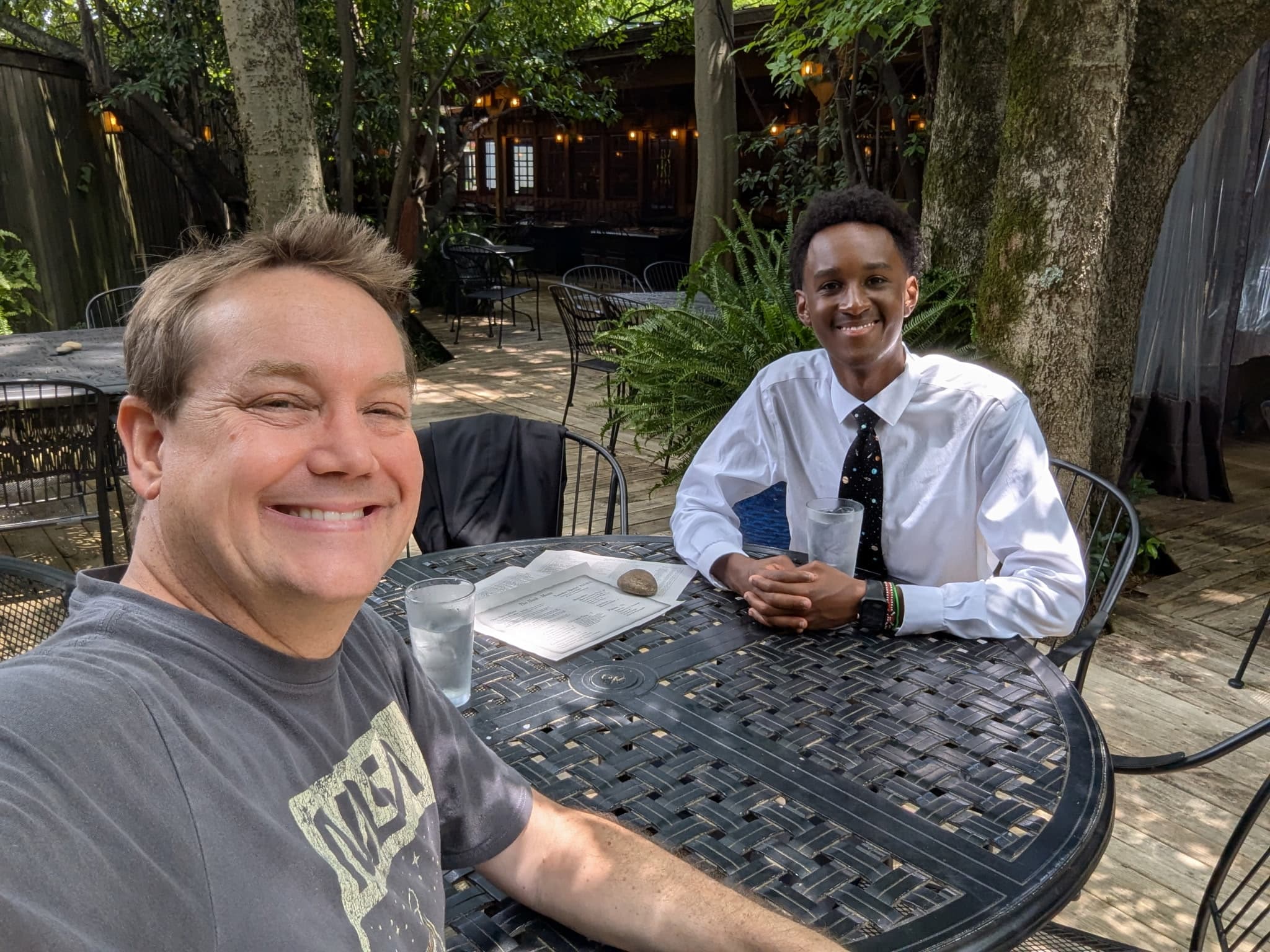 Wesley with his NASA mentor